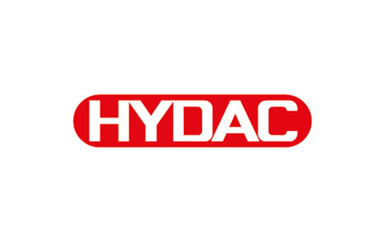 Das rote HYDAC Logo auf weißem Hintergrund.