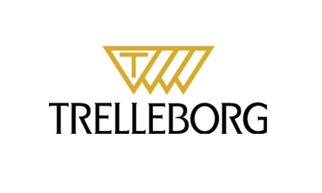 Logo von Trelleborg mit goldener Grafik