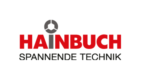 Logo von Hainbuch mit dem Slogan "Spannende Technik".