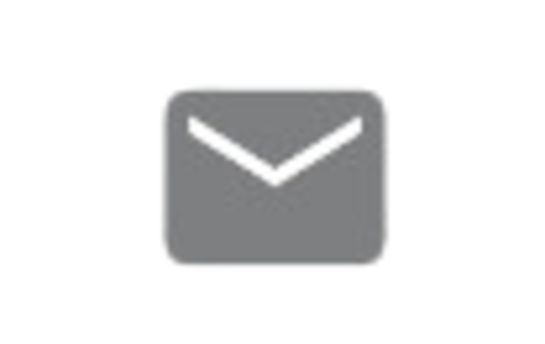 Ein graues Symbol in Form eines Briefumschlags, das eine E-Mail darstellt.