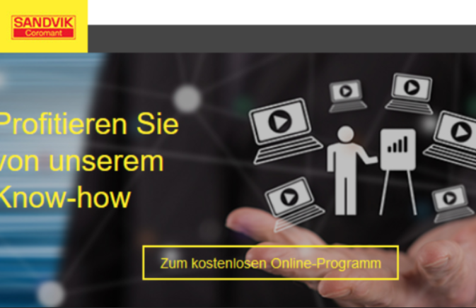 Sandvik Coromant Online Trainings - ab dem 09.06.2020