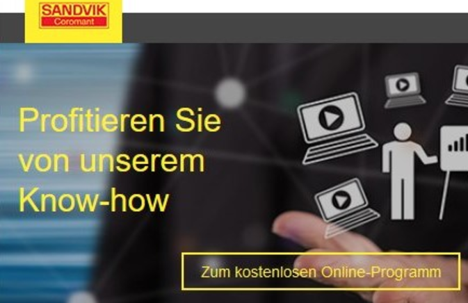 Sandvik Coromant Online Trainings Juli / August 2020