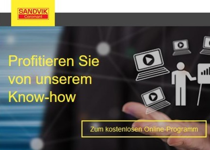 Sandvik Coromant Online Trainings Juli / August 2020