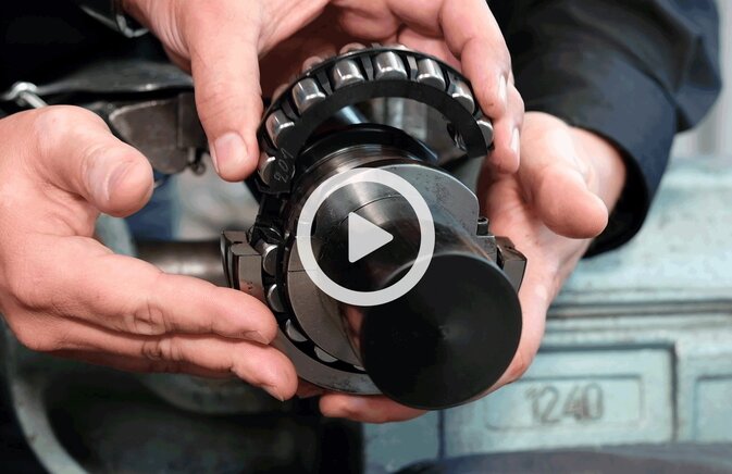 Radial geteilte Wälzlager