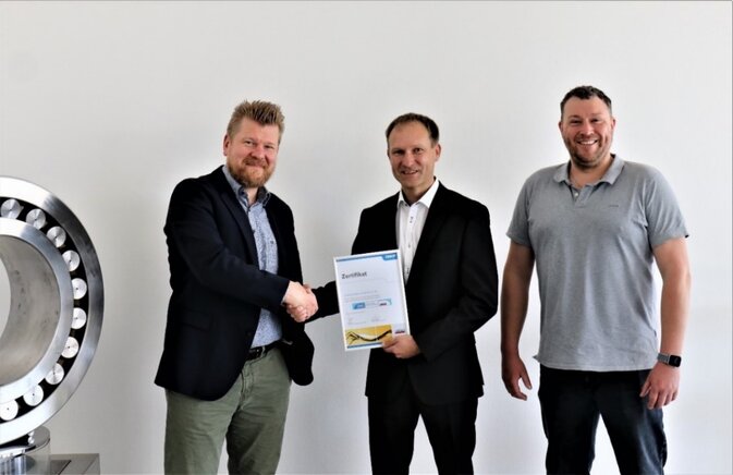 SKF Lubrication – Übergabe der Ernennungsurkunde 