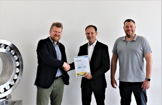 SKF Lubrication – Übergabe der Ernennungsurkunde 