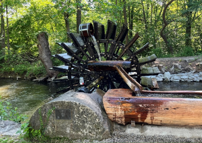 Das Wasserrad läuft wieder – auch dank Ludwig Meister