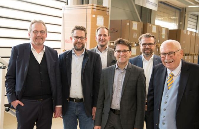 Delegation der Stadt Dachau zu Besuch bei Ludwig Meister