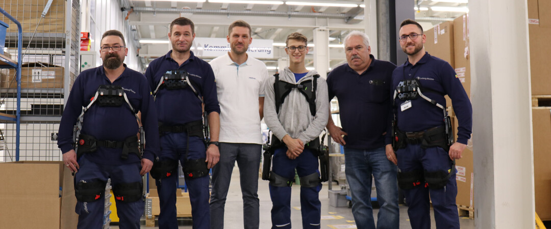 Erste Testversuche mit Exoskeletten gestartet