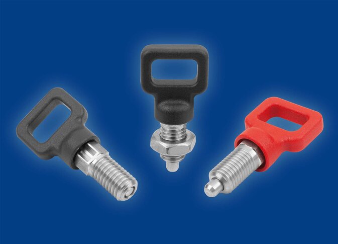 Arretierbolzen mit Kunststoff-Ösengriff von KIPP