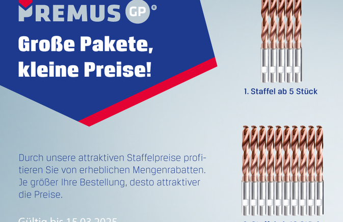 Maximale Performance zu unschlagbaren Preisen – Die PREMUS GP-Aktion von PRECITOOL!
