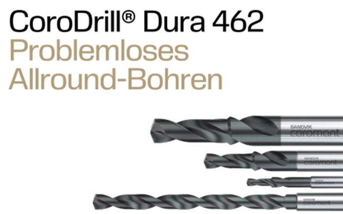 CoroDrill® Dura 462: Der neue Maßstab im Allround-Bohren