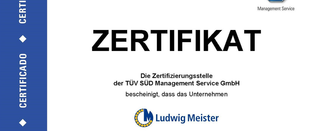 ISO 9001 und ISO 14001 Zertifizierung