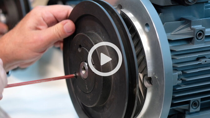 Riemenscheiben Montage mit Taper-Buchsen