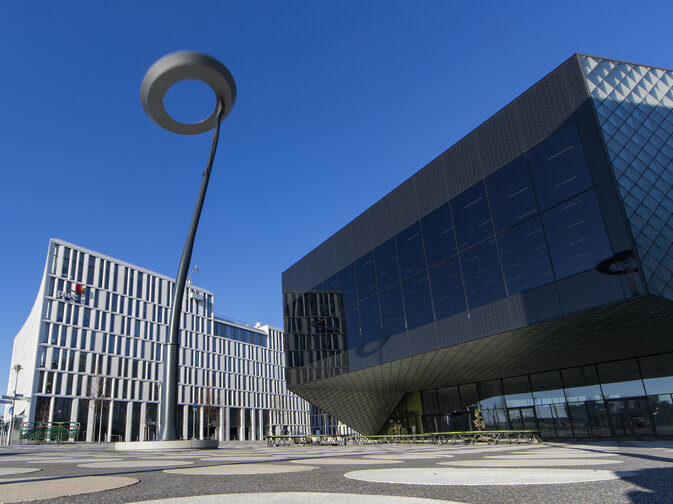 Der fast vierzehn Meter hohe „Zirkustrick“