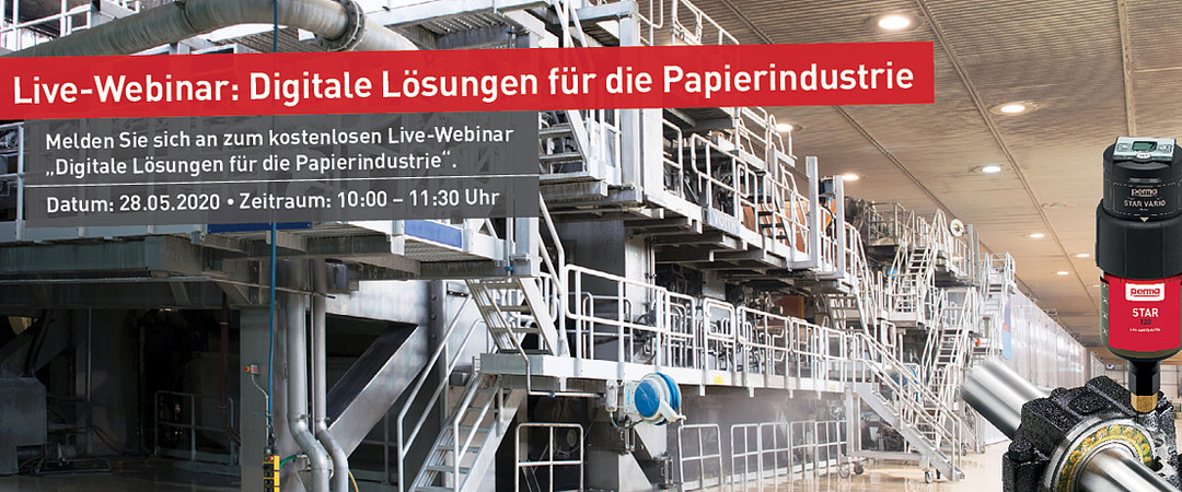Perma Live-Webinar - Digitale Lösungen für die Papierindustrie am 28.05.2020
