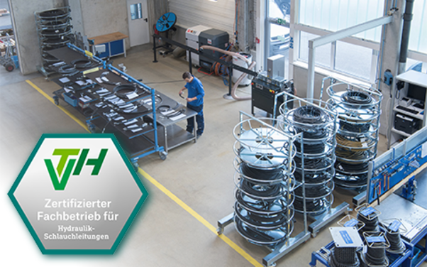 VTH - Zertifizierung zum Fachbetrieb für Hydraulik-Schlauchleitungen