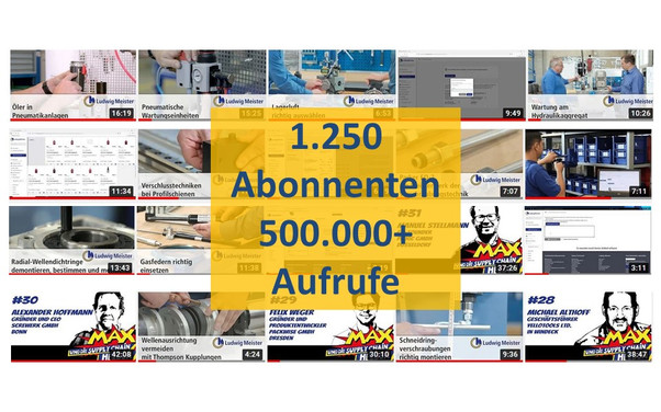 500.000 Aufrufe im Ludwig Meister Video Channel