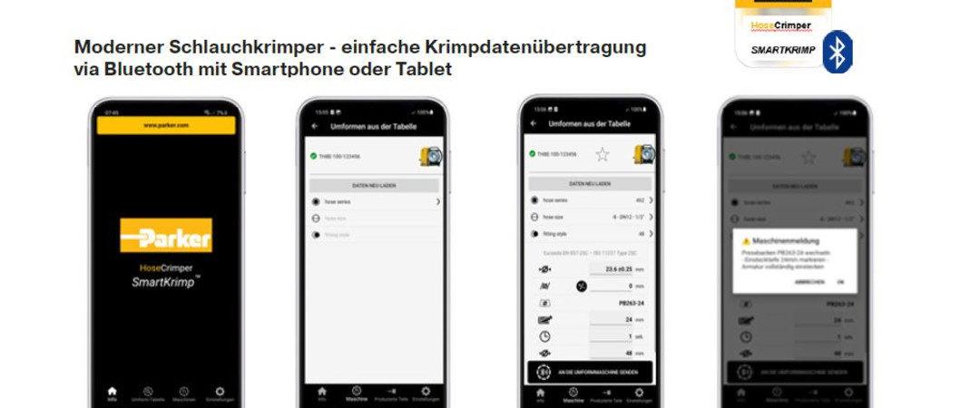 Parker bringt den neu entwickelten, mobilen Service SmartKrimp auf den Markt