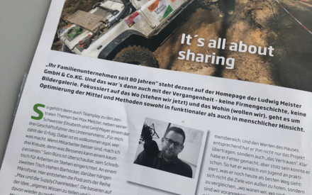 VTH-Portrait "It´s all about sharing" -  Max Meister in der aktuellen Ausgabe des VTH Branchenmagazins