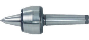 Eine metallene Drehbankspitze, die für präzise maschinelle Bearbeitungen verwendet wird.