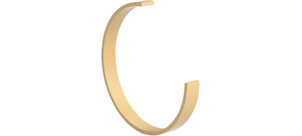 Ein gelber, halbkreisförmiger Stütz- und Führungsring.