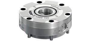 Ein VERO-S Nullpunkt-Spannsystem von SCHUNK in metallischer Ausführung.