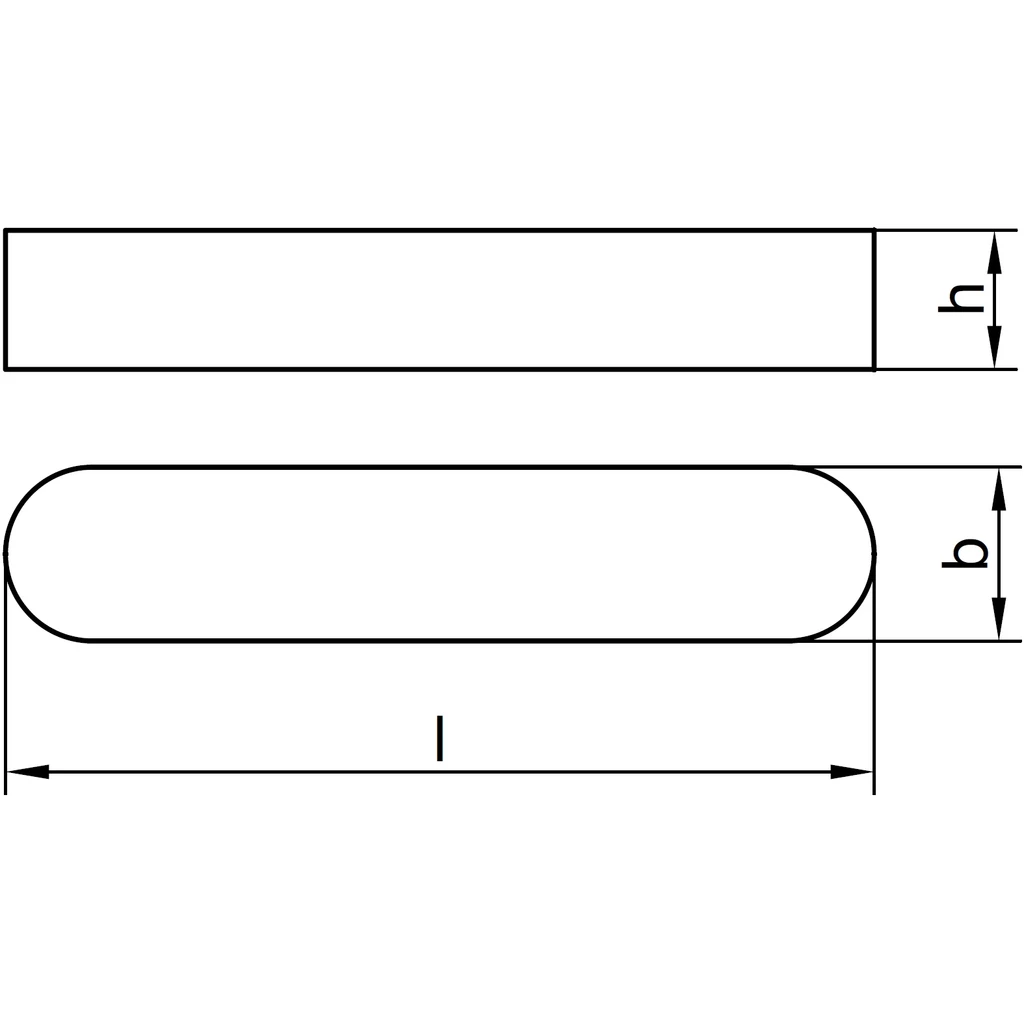 Passfeder Paßfeder Wellenkeil DIN 6885 10-63 mm verschiedene Grössen 10 St 