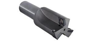 Ein modulares Flachsenker-Werkzeug mit einer zylindrischen Form und scharfen Kanten für präzises Bohren.