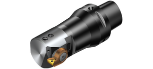 Ein Feinaufbohrkopf in Nahaufnahme, der ein präzises Metallbearbeitungswerkzeug zeigt.