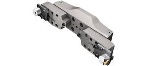 Ein Brückenwerkzeug aus Metall, das für präzise Bearbeitungsprozesse verwendet wird.